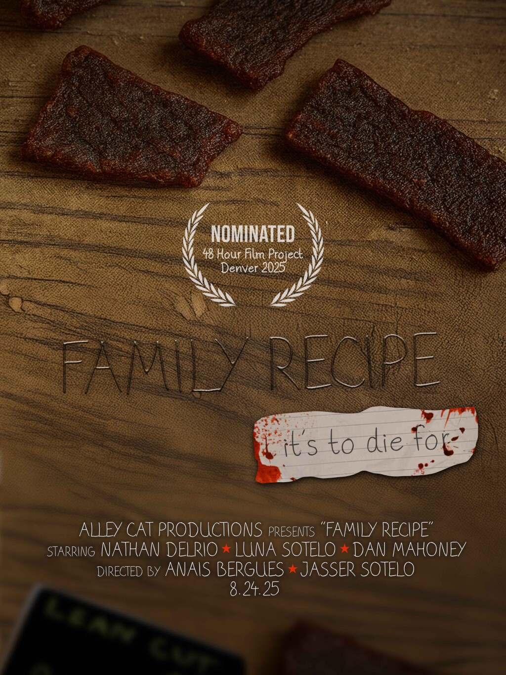 Filmposter for FAMILY RECIPE